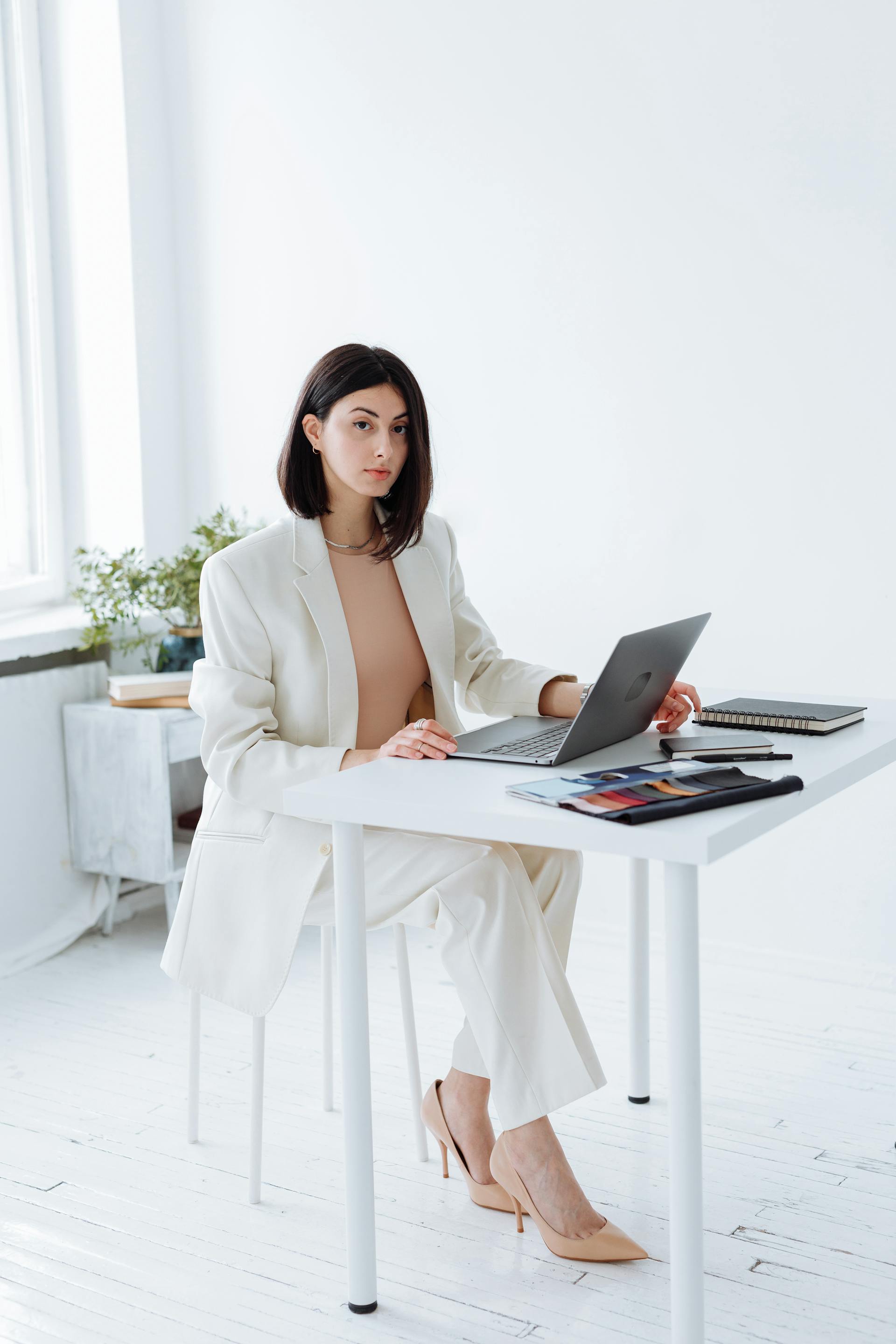 woman holding documents